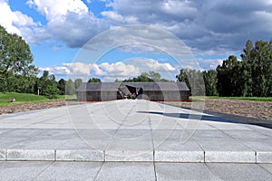 Memory crown over the mass grave in the memorial complex Khatyn
