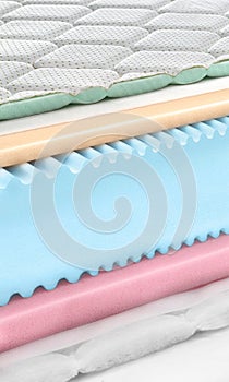 Memory foam - latex mattress cross section - hi quality photo