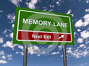 Memory Lane Sign photo