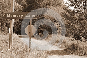 Memory Lane Street Sign