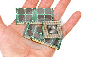 Memory modules and processor for laptops