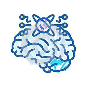 memory quantum technology icon doodle illustration