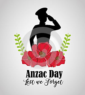 Memory soldier to anzac day memory