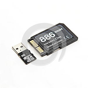 Memory stick isolated on transparent background