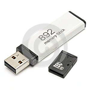 Memory stick isolated on transparent background