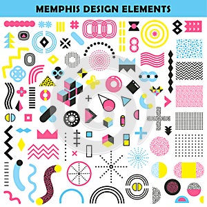 Memphis Design Elements Set