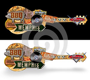 Memphis Vintage Folk Art Sign