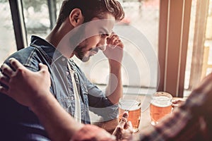 Men in bar