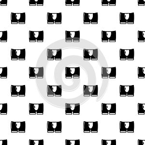 Men brief icon, simple black style