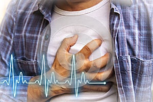 Men with chest pain - heart attack