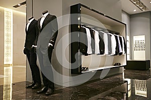 Men clothing shop suits