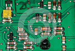 Men in a computer board