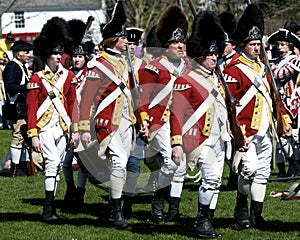 Men Dressed as British Redcoats