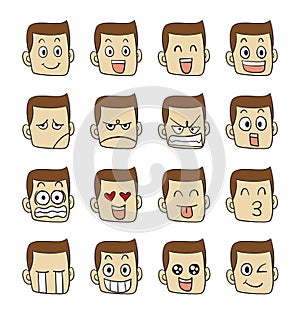 Men emotions faces