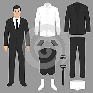 men fashion, suit uniform, jacket, pants, shirt