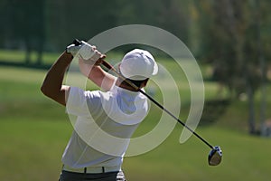 Men golf swing