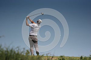 Men golf swing