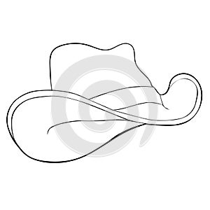 The men is headdress hat. vector illustration