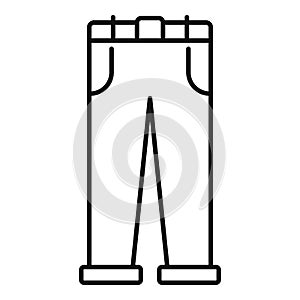 Men jeans icon, outline style