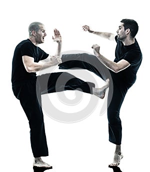 Men krav maga fighters fighting