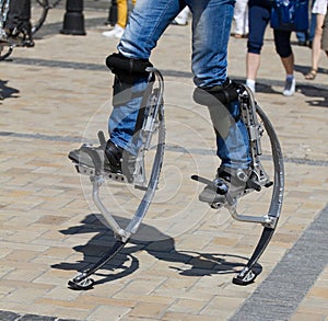 Men legs for jumping stilts