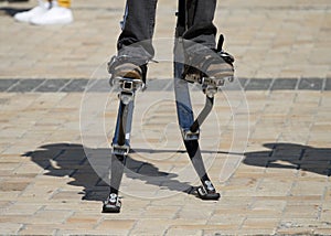 Men legs for jumping stilts