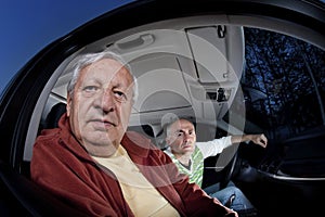 Men lost while driving asking for directions