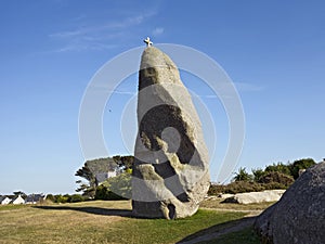 Men Marz Standing Stone Menhir in Breton