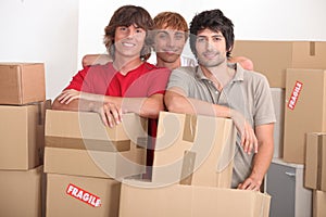 Men on moving day