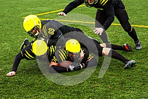 Men playing american football