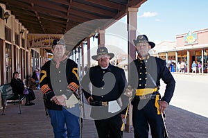 Men Portraying United States Cavalry