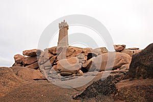 Men Ruz lighthouse, Brittany