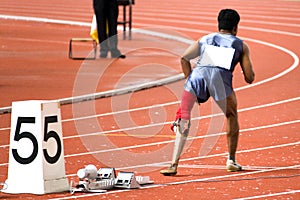 Men's 200 Meters Race for Disabled Persons photo