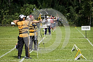 Men's Archery Action