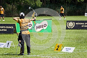 Men's Archery Action