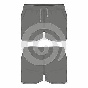 Men`s black sport shorts