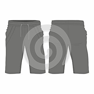 Men`s black sport shorts