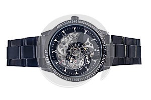 Men`s black Wrist Watches on white