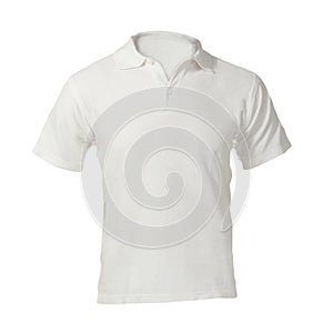 Men's Blank White Polo Shirt Template