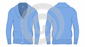 Men`s blue cardigan