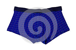 Men`s boxers underpants in colored stripes on a white background