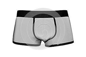 Men`s briefs boxers isolated on white background.