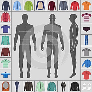 Men`s clothing set photo