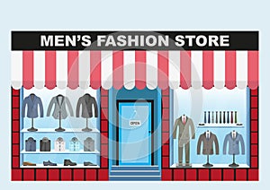 Men`s clothing store. Men`s fashion boutique clothing and footwear..