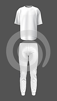 Men\'s clothing: suit t-shirt and pants