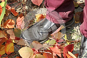 Men`s fall fashion- burgundy jeans for men