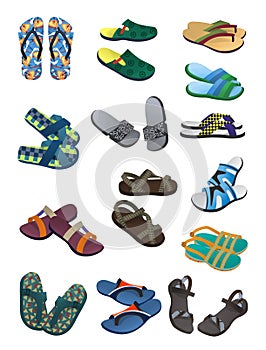Men's flip flops and sandals