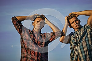 Men`s hairstyles. Fashion for men, summer.