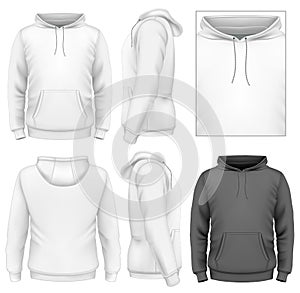 Men's hoodie design template