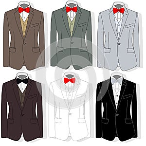 Men`s jacket. Ceremonial men`s suit, tuxedo.